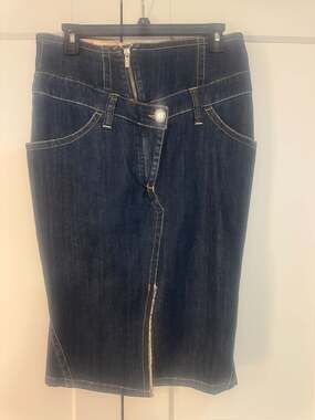 Jean's Paul Gaultier High-Waisted Denim Skirt Size 44
